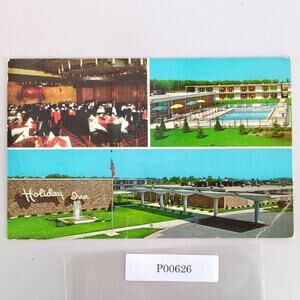 Holiday Inn Route 66 & 52 Joliet Illinois 1960s Postcard IL PC Unposted Color